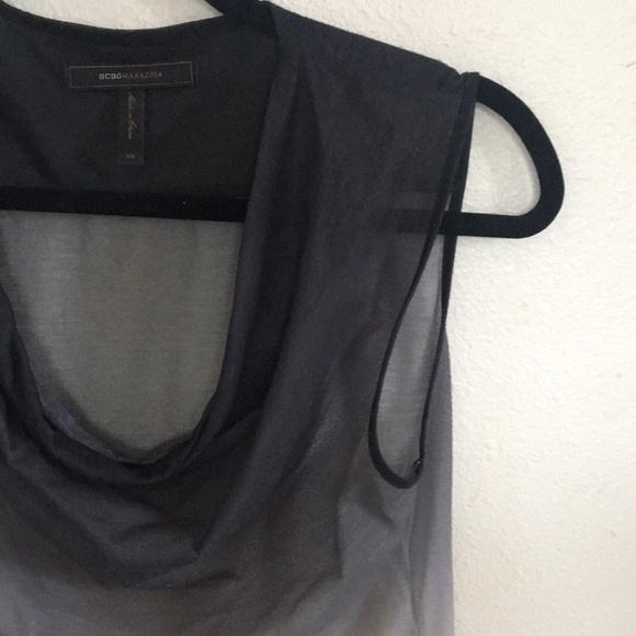BCBG seethrough cowlneck blouse - Picture 2 of 4